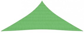 világoszöld HDPE napvitorla 160 g/m² 4 x 4 x 4 m
