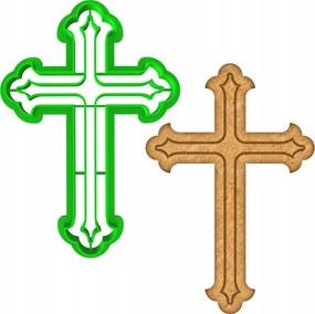 Húsvéti Mézeskalács Forma Húsvéti Áldozás kereszt 10cm