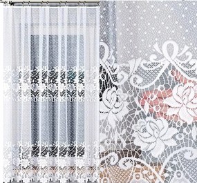 Demetria Jacquard mintás függöny 017480 magasság 180cm, egyenes, virágmintás (méterenként)