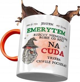 Narancssárga bögre nyugdíjasoknak, fényképes nyomattal