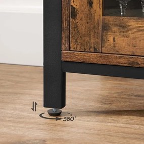 FIRA barna/fekete komód