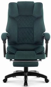 Ergonomikus irodai szék HC-1031 lábtartóval - zöld színű