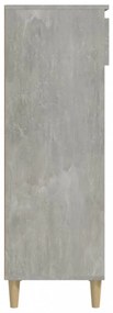 betonszürke szerelt fa cipőszekrény 40 x 36 x 105 cm