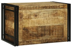 Tárolódoboz - 80 x 50 x 50 cm, Tömör Durva Mangófa