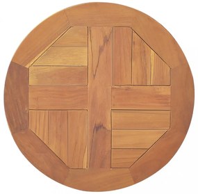 kerek tömör tíkfa asztallap 2,5 cm 40 cm