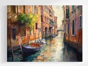 Vászonkép Canvas Velence Gondola Csatorna Olaszország Víz Tájkép 80x60
