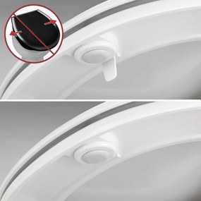 WC-ülőke automatikus záródással 37 x 44,5 cm Rieti – Wenko