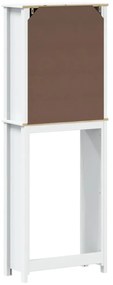 BERG fehér tömör fa WC feletti tároló 60 x 27 x 164,5 cm