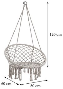 Cardenas függőfotel szürke