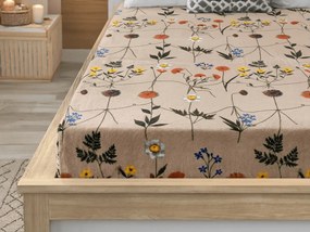 Mikroplüss lepedő HERBAR 200x200 cm bézs