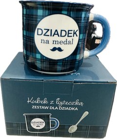 380ml-es bögre szett gravírozott kanál nagypapának Nagypapa medál