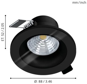 Eglo 99493 - LED Dimmelhető fürdőszobai lámpa SALABATE LED/6W/230V 2700K IP44