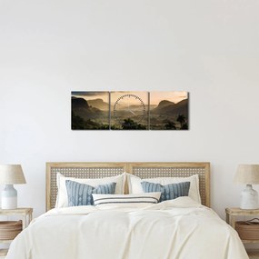 Kép - Kubai csúcsok (órával) (90x30 cm)