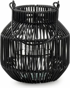 Fém lámpás MAREN HALO 18,5 cm, fekete