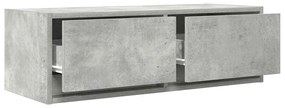 2 db betonszürke szerelt fa TV-szekrény 80x31x25,5 cm