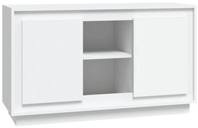 fehér szerelt fa tálalószekrény 102x35x60 cm