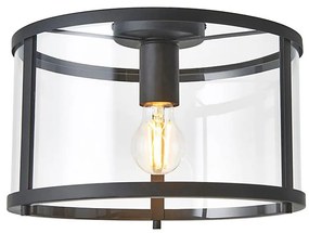 Endon 101540 - Mennyezeti lámpa HOPTON 1xE27/10W/230V fekete