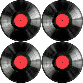 4 db-os kerek asztali alátét szett 33 cm átmérő Bertoni Vinyl minta