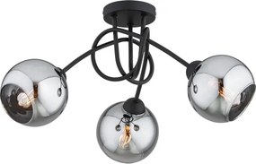 Brilagi - Felületre szerelhető csillár DIOR 3xE27/60W/230V fekete/füstszürke