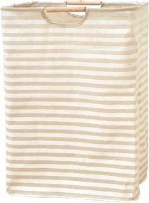 Szennyestartó kosár Natural Csíkos1 60l Organic Hygge játéktároló