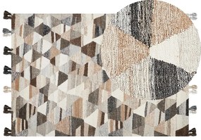 Színes kilim gyapjúszőnyeg 160 x 230 cm ARGAVAND Beliani