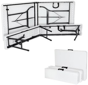 Casaria® Sörkészlet 183 cm - fehér