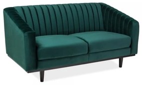 Asprey Velvet kanapé, Zöld / fekete