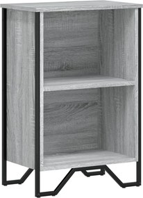 vidaXL szürke sonoma színű szerelt fa könyvespolc 50 x 31 x 74,5 cm