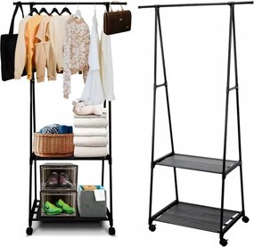 Ruhaakasztó Álló állvány Cipőtartó polc Összecsukható