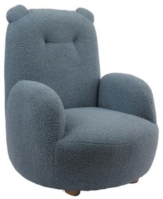 Kék buklé gyerek fotel Rocky – Vipack