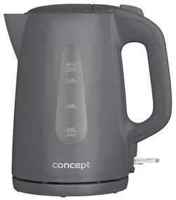 Concept RK2382 műanyag vízforraló 1,7 l, szürke