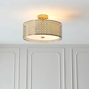 Endon glamour modern mennyezeti lámpa cordero fehér arany matt üveg end101568