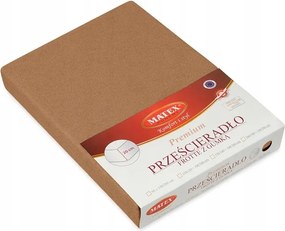 Gumis frottír lepedő 220x200 barna Prémium