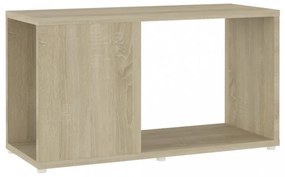 sonoma-tölgyszínű szerelt fa TV-szekrény 60 x 24 x 32 cm