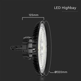 LED ipari lámpa UFO High Bay 200W 230V 3000K/4000K/6000K IP65