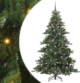 vidaXL Műanyag Hajtogatós Karácsonyfa Zöld 180 cm PVC és Acél