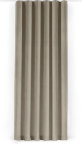 Bézs bársony dimout (részleges sötétítő) függöny 265x225 cm Velto – Filumi