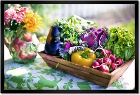 Poszterek keretben 60x40 Zöldségek a konyhába