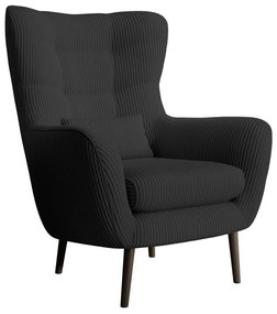 Fotel lábtartóval Veneza VZ2  (fekete + fekete). 1099394