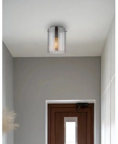 Globo 15904DS - Mennyezeti lámpa TULIVAR 1xE27/40W/230V átm. 18 cm szürke