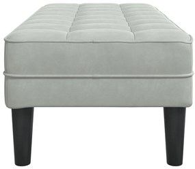 Pad Világosszürke 113 cm Velúr