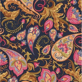 Dekoratív Fotótapéta Hálószobába Színes paisley 250x250