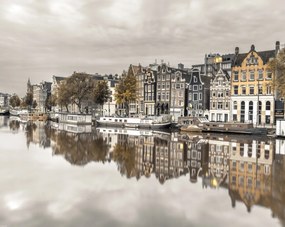 Poszter 76x60,5cm Csatorna Amszterdam városon át 3, Assaf Frank