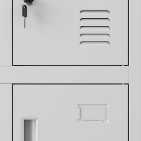 Dupla BHP szociális szekrény szürke: ROBERT 2 Plus