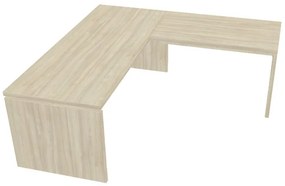 Verno ergonomikus asztal 200 x 200 cm, jobb, akác