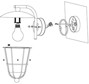 Eglo 94841 - LED Kültéri lámpa PULFERO 1xE27/8,5W/230V IP44