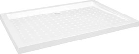 vidaXL fehér pettyes ABS zuhanytálca 70 x 100 x 4 cm