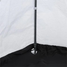 Greenshelter S fóliasátor, teleltető sátor, 130x150cm, acél csövek Ø25mm, PVC