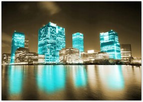 Poszterek A0 Szint Kék felhőkarcolók London