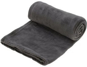 Fleece takaró sötétszürke, 125 x 150 cm